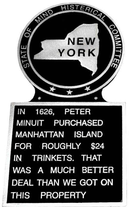 New York State Plaque, Marker